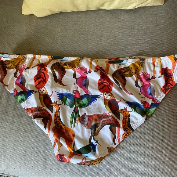 J. Crew Ratti Animal Bikini Bottoms XXL - Picture 3 of 5